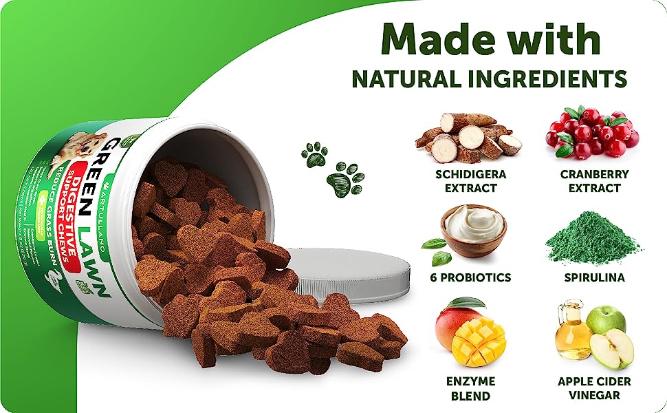 Green Lawn Chews | Artullano Pet Care