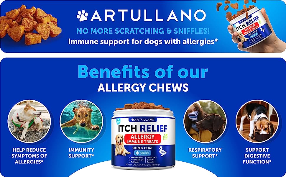 Artullano Allergy + Itch Immune Chews