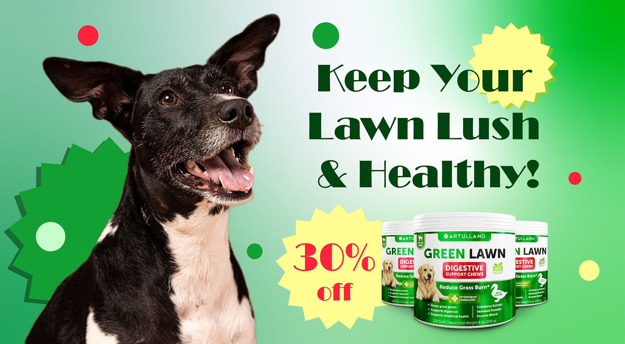 green lawn 30 % off